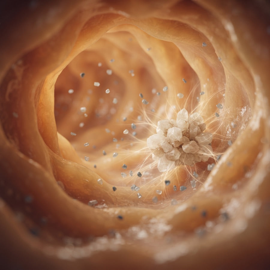 Zeolite attracting microplastic particles